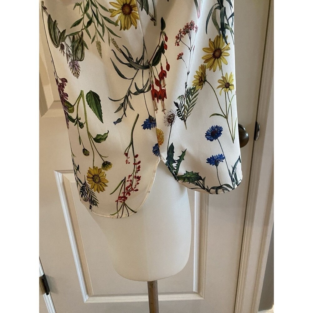 Bailey 44 Floral Size Small Off the Shoulder Blouse Top Ivory Garden Spring‎ - Picture 6 of 13